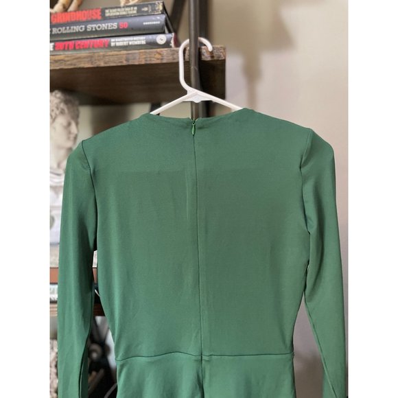 Superdown Martyna Deep V Dress Emerald Women's Size XL - Picture 7 of 10